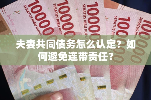 济南夫妻共同债务怎么认定？如何避免连带责任？