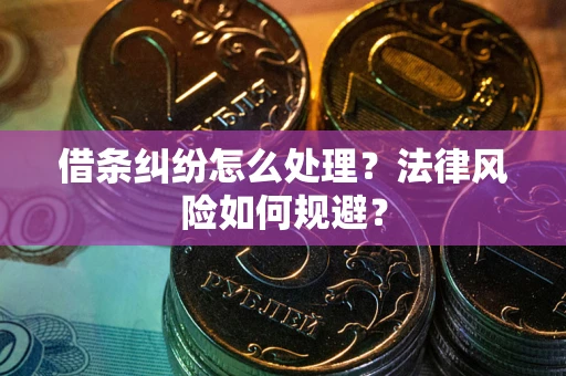 济南借条纠纷怎么处理？法律风险如何规避？